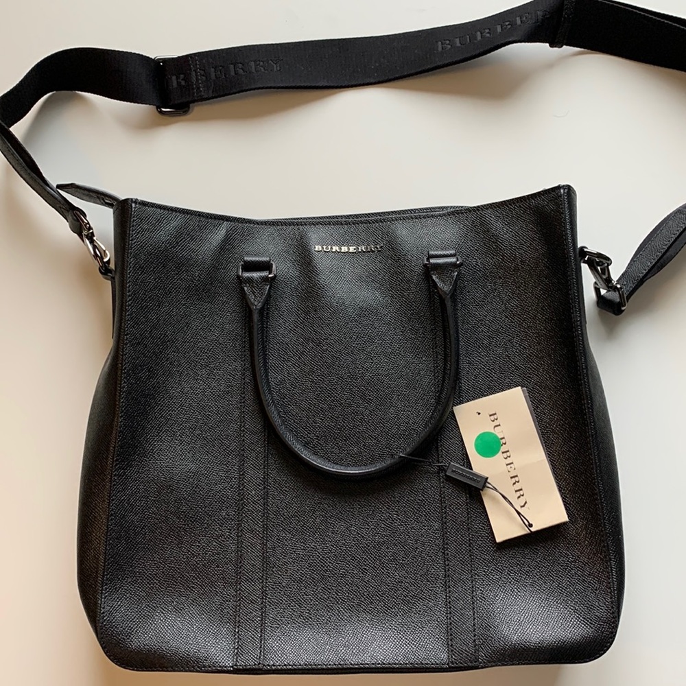 Black Burberry Laptop Bag